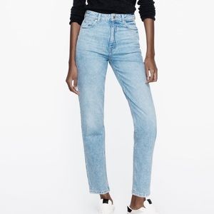 Worn once: Zara mom fit high waisted